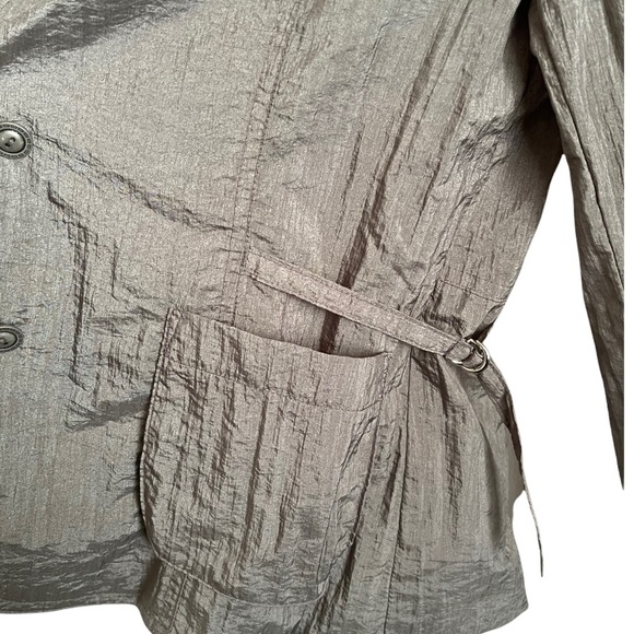 Vintage Lim’s Lady’s Casual Wear Lightweight Gray/Charcoal Buttoned Jacket M/L - Picture 7 of 9